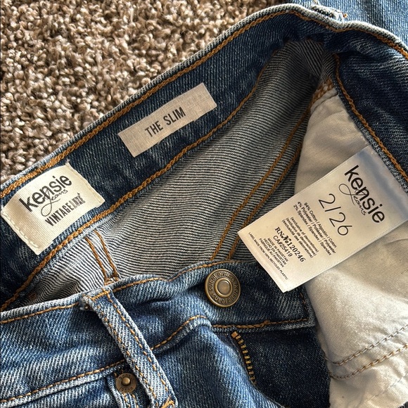 Kensie Blue Distressed Jeans - Picture 2 of 3